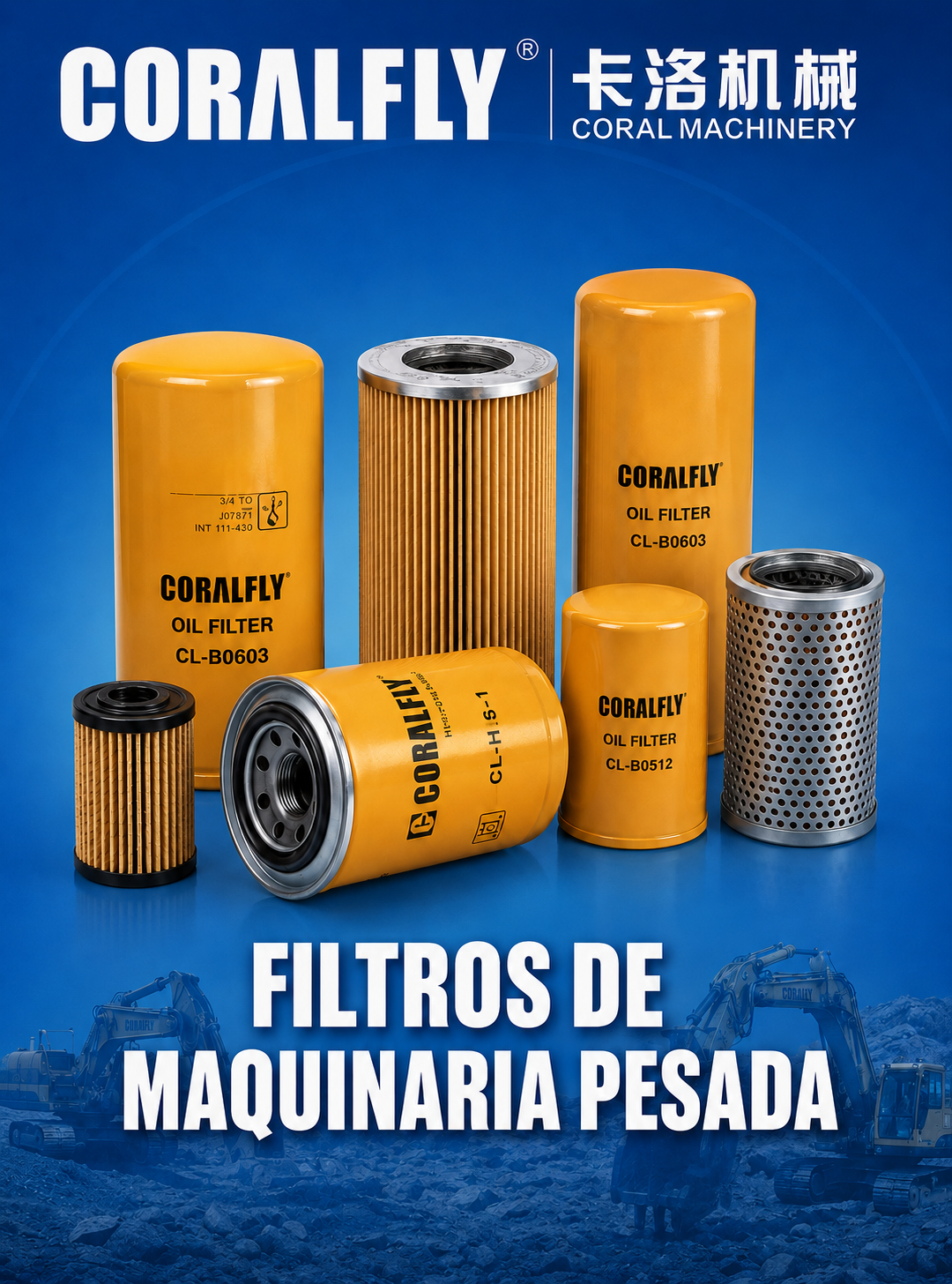 Filtro maquinaria pesada