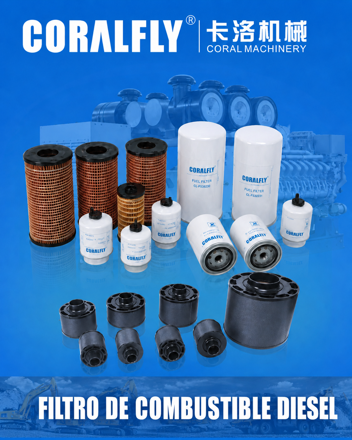 Filtro de combustible diesel